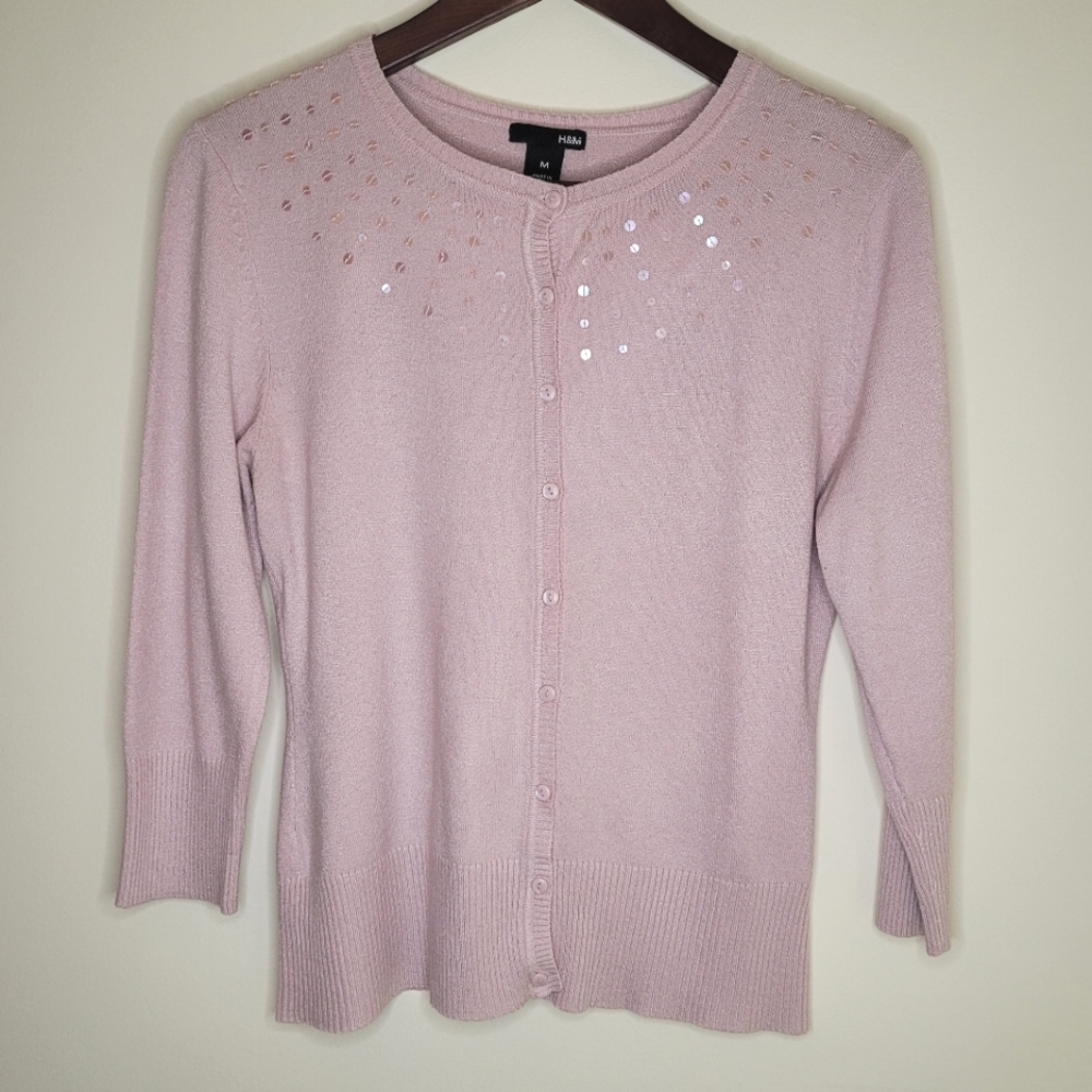 H&M Lilac Lightweight Sweater Sz M